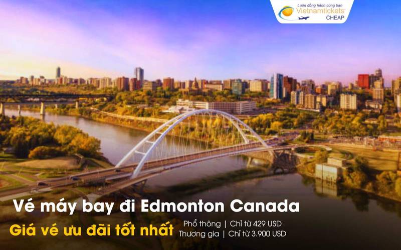 Giá vé máy bay đi Edmonton Canada