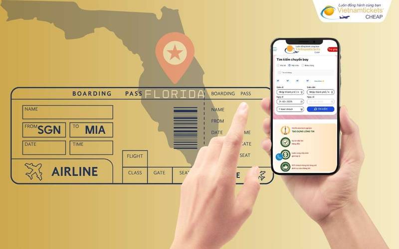 Đặt vé máy bay đi Florida Mỹ sớm