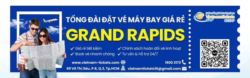 Đặt vé máy bay Grand Rapids giá rẻ