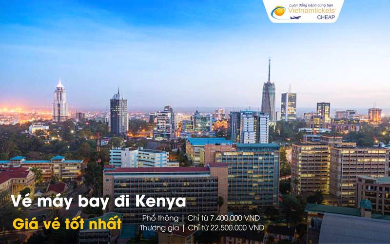 Giá vé máy bay đi Kenya