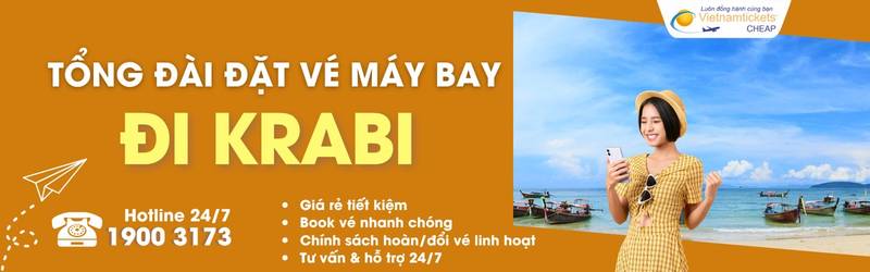 Đặt vé máy bay đi Krabi giá rẻ