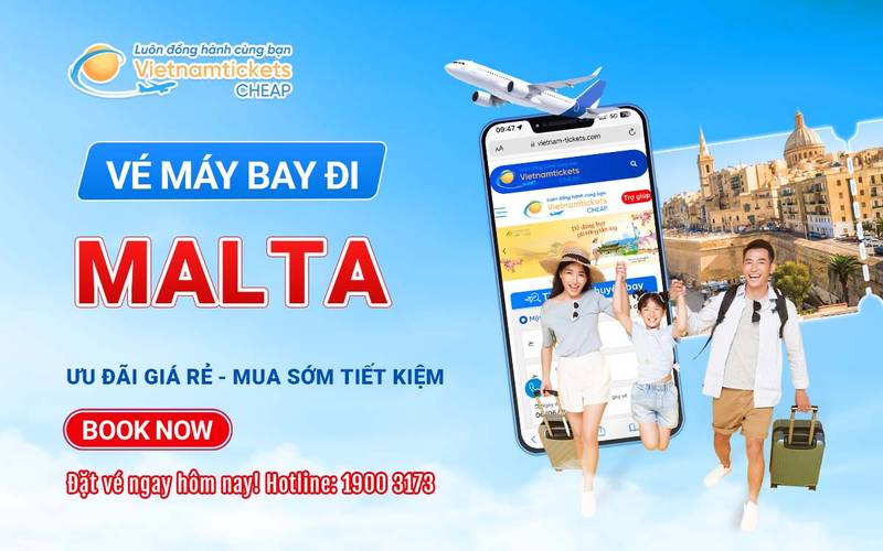 Vé máy bay đi Malta