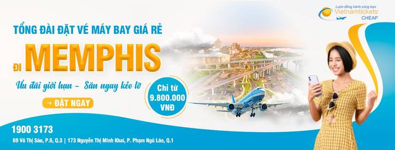 Đặt vé máy bay đi Memphis giá rẻ
