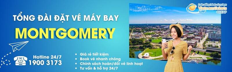 Đặt vé máy bay đi Montgomery giá rẻ
