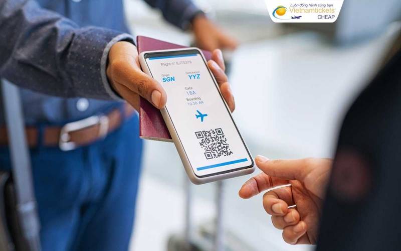 Đưa vé máy bay Toronto điện tử để check in 