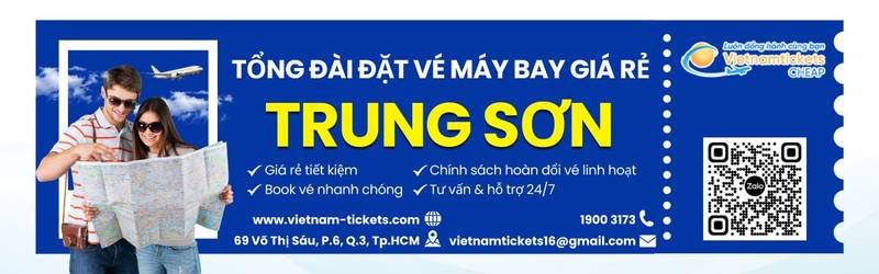Đặt vé máy bay Trung Sơn giá rẻ