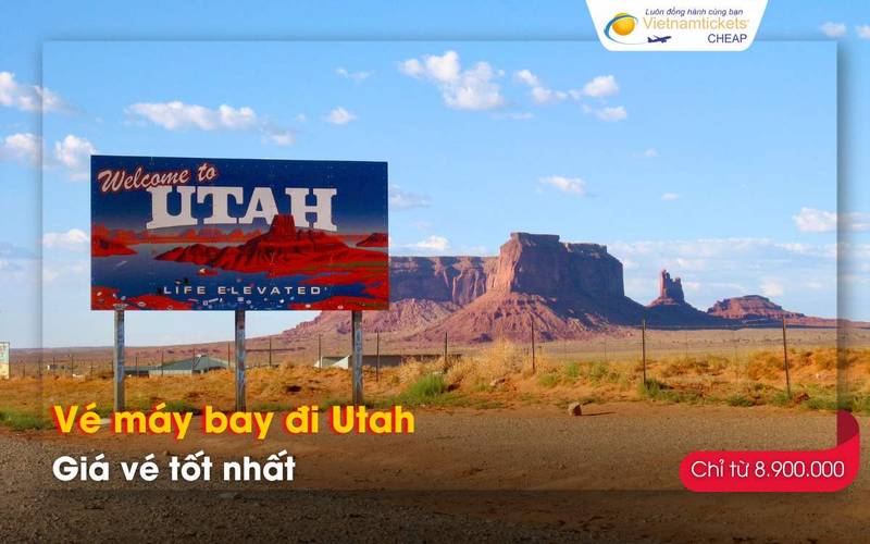 Giá vé máy bay đi Utah