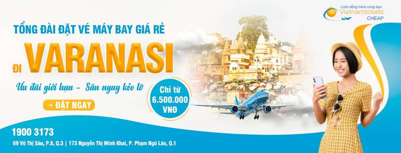 Đặt vé máy bay đi Varanasi giá rẻ