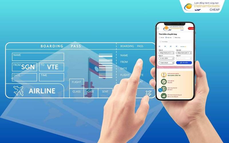 Đặt vé máy bay đi Viêng Chăn sớm