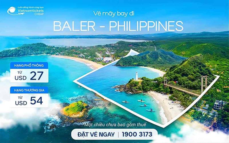 Vé máy bay đi Baler bao nhiêu tiền?