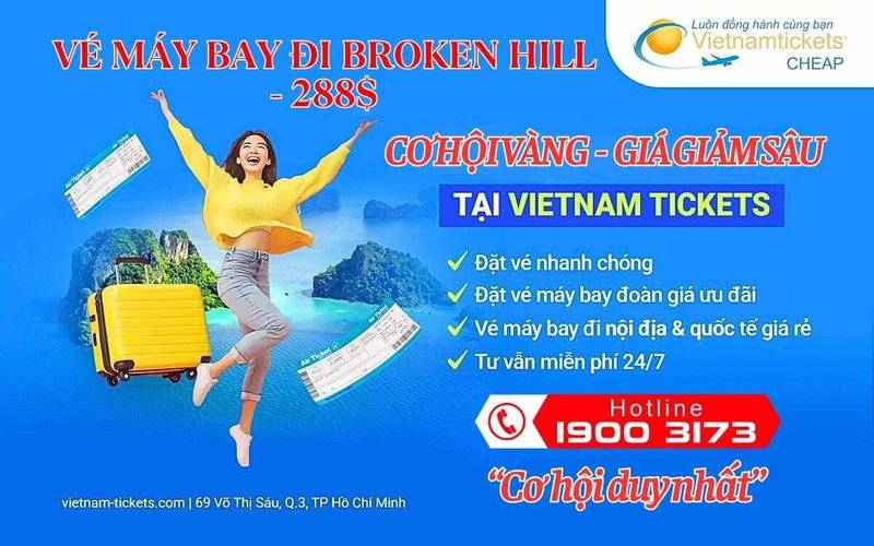 Vé đi Broken Hill CHỈ 288 USD 