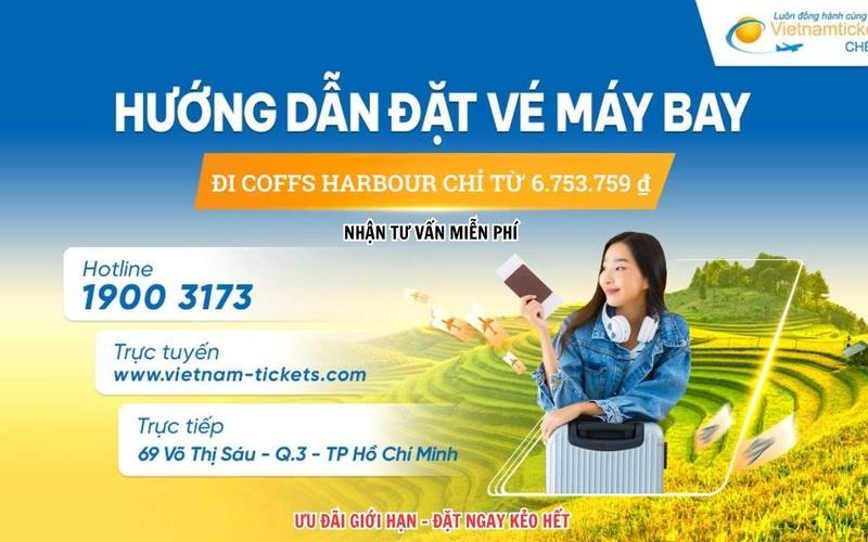 Địa chỉ đặt vé máy bay đi Coffs Harbour uy tín