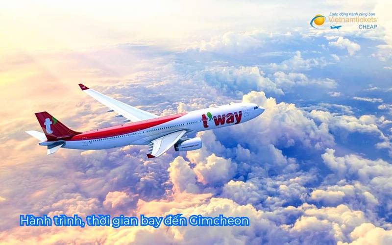Hành trình, thời gian bay đến Gimcheon