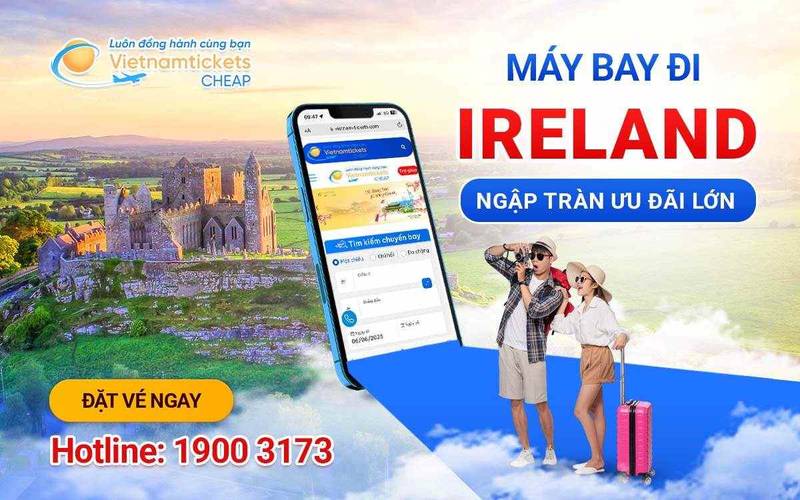 Vé máy bay đi Ireland giá rẻ