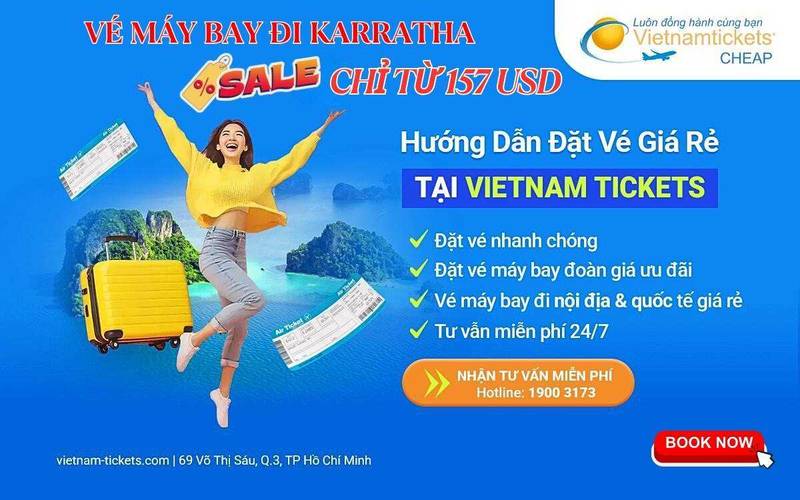Vé máy bay đi KARRATHA chỉ từ 157 USD