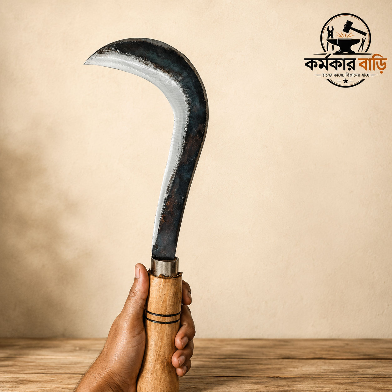 দেশি দা (গ্যাস পাইপ দিয়ে তৈরি) ছবি 4