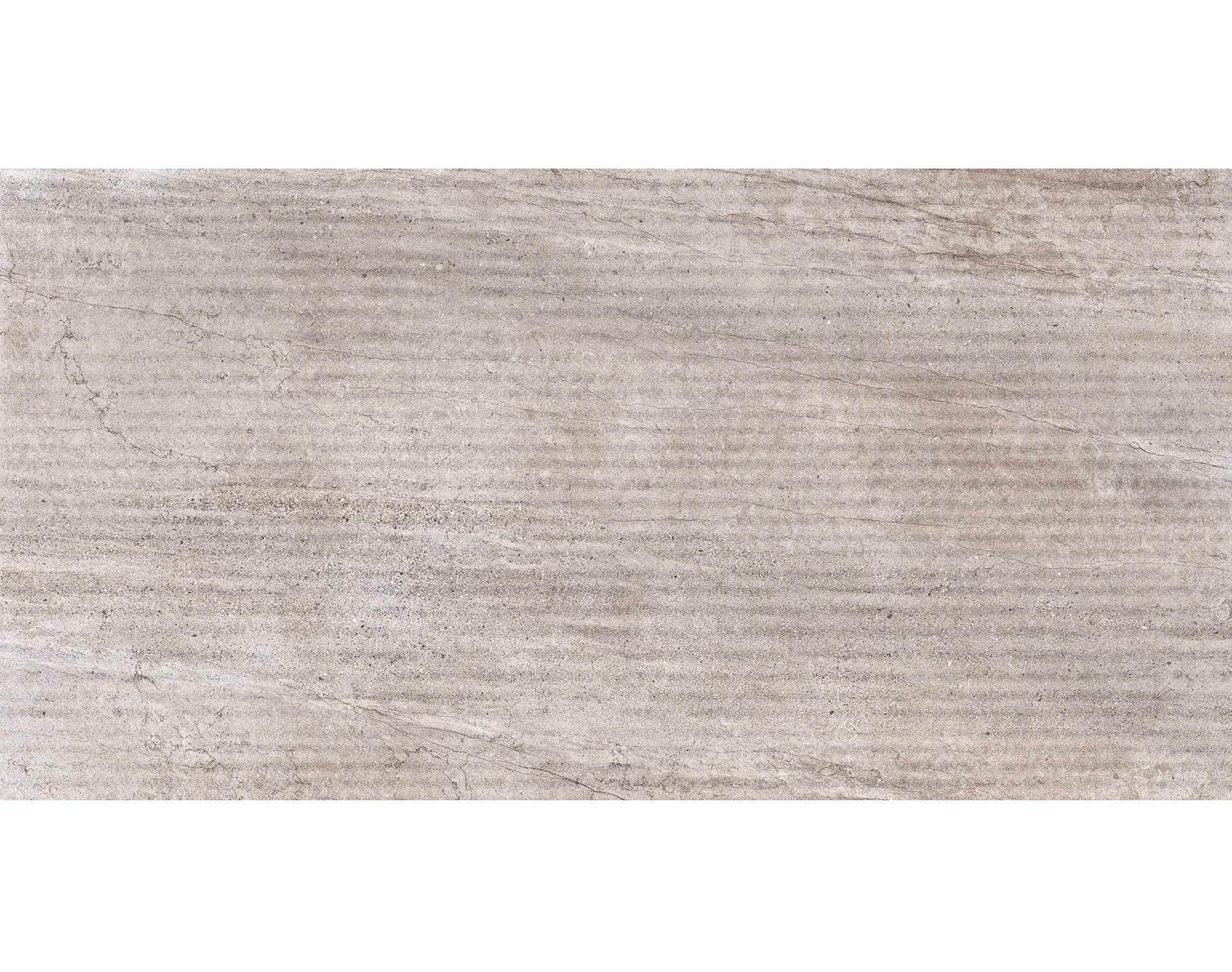 Placă ceramică porțelanată ASPEN ROCK GREY GROOVES 60X120 cm