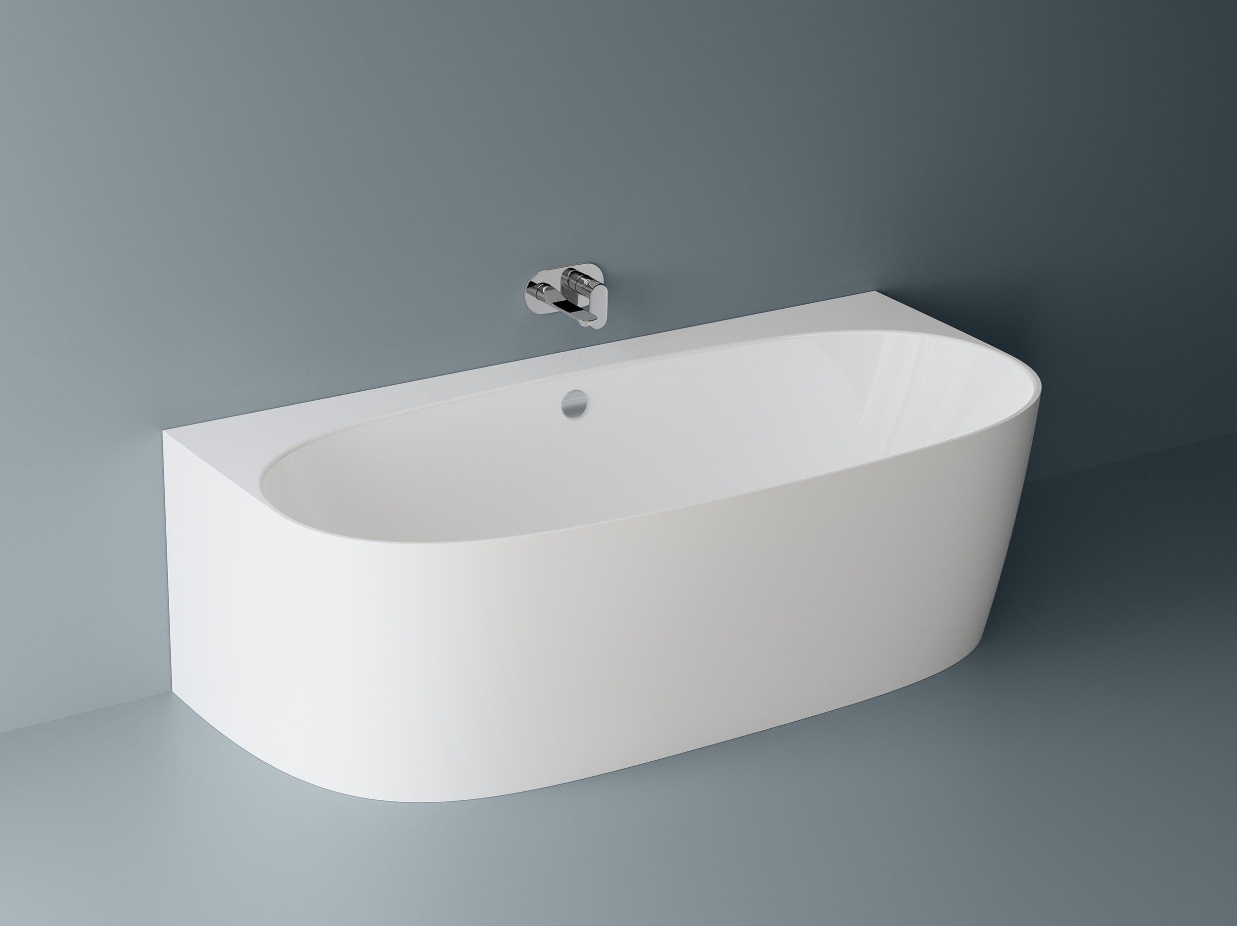 Cada Freestanding Duravit BTW Durasenja acryl ventil click-clack