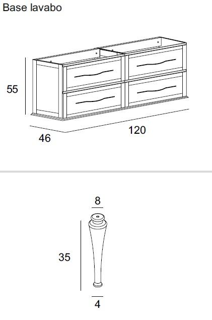 Mobilier baie suspendat Tiffany grafite lavoar ceramic 2 cuve 120