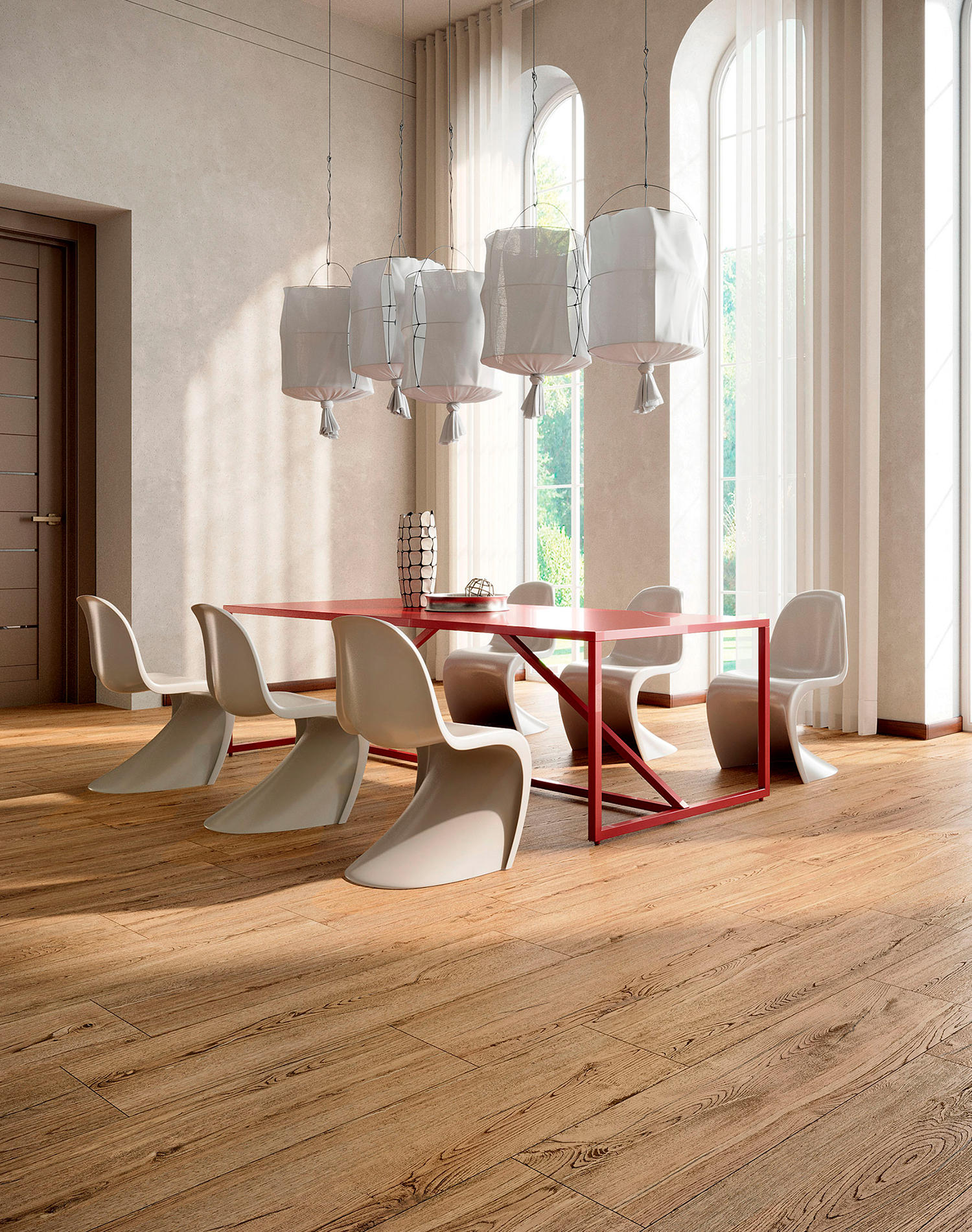 Placă ceramică tip lemn , încălzire in pardoseală Nordic Wood