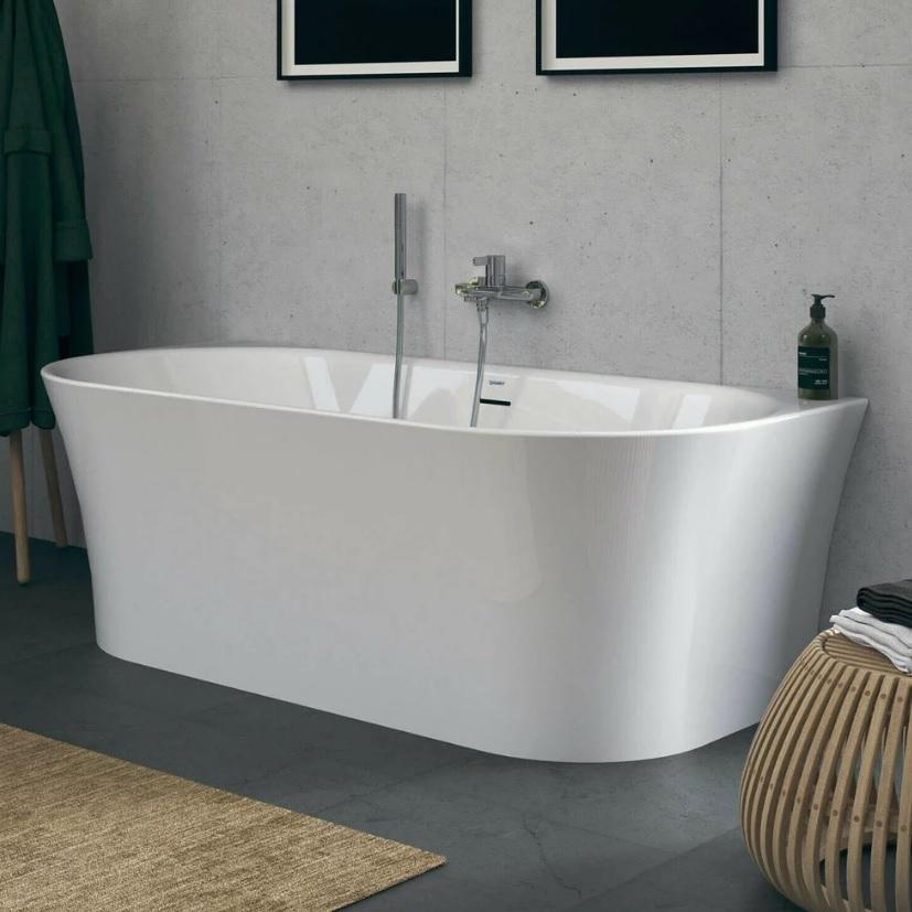 Cada Freestanding Duravit BTW Durasenja acryl ventil click-clack