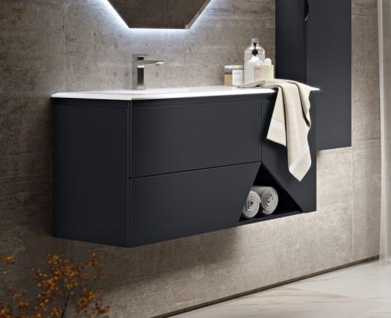 Mobilier baie suspendat Nero Grafite suspendat 105x45xh55 cm