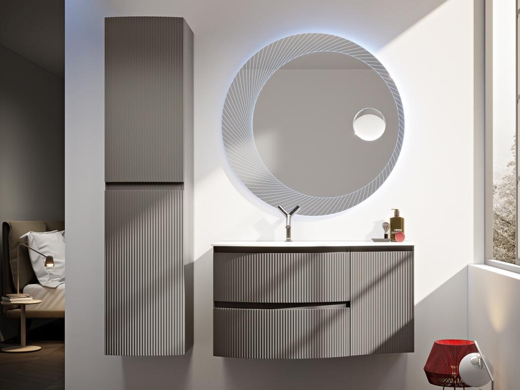 Renovation(韓国盤) BLADY(ブレイディ) Mobilier baie Grigio Talpa suspendat 103 cm, h.55 cm | Edil Italy