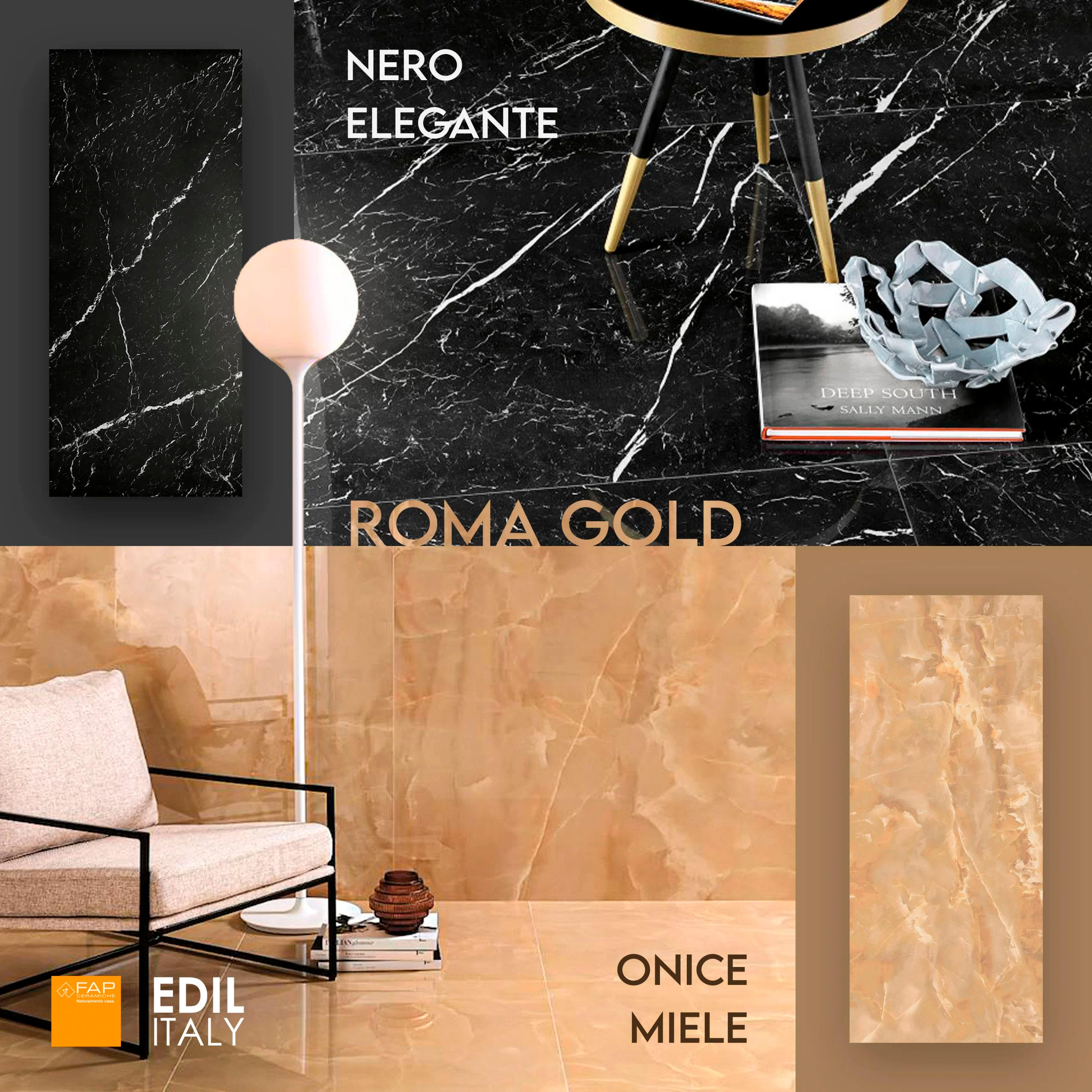 Placa ceramica Roma Gold Onice Miele fPZR-Fap 120x278 | Edil Italy