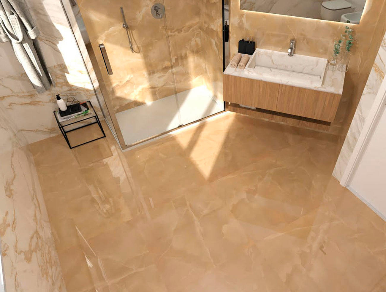 Placa ceramica Roma Gold Onice Miele fPZR-Fap 120x278 | Edil Italy