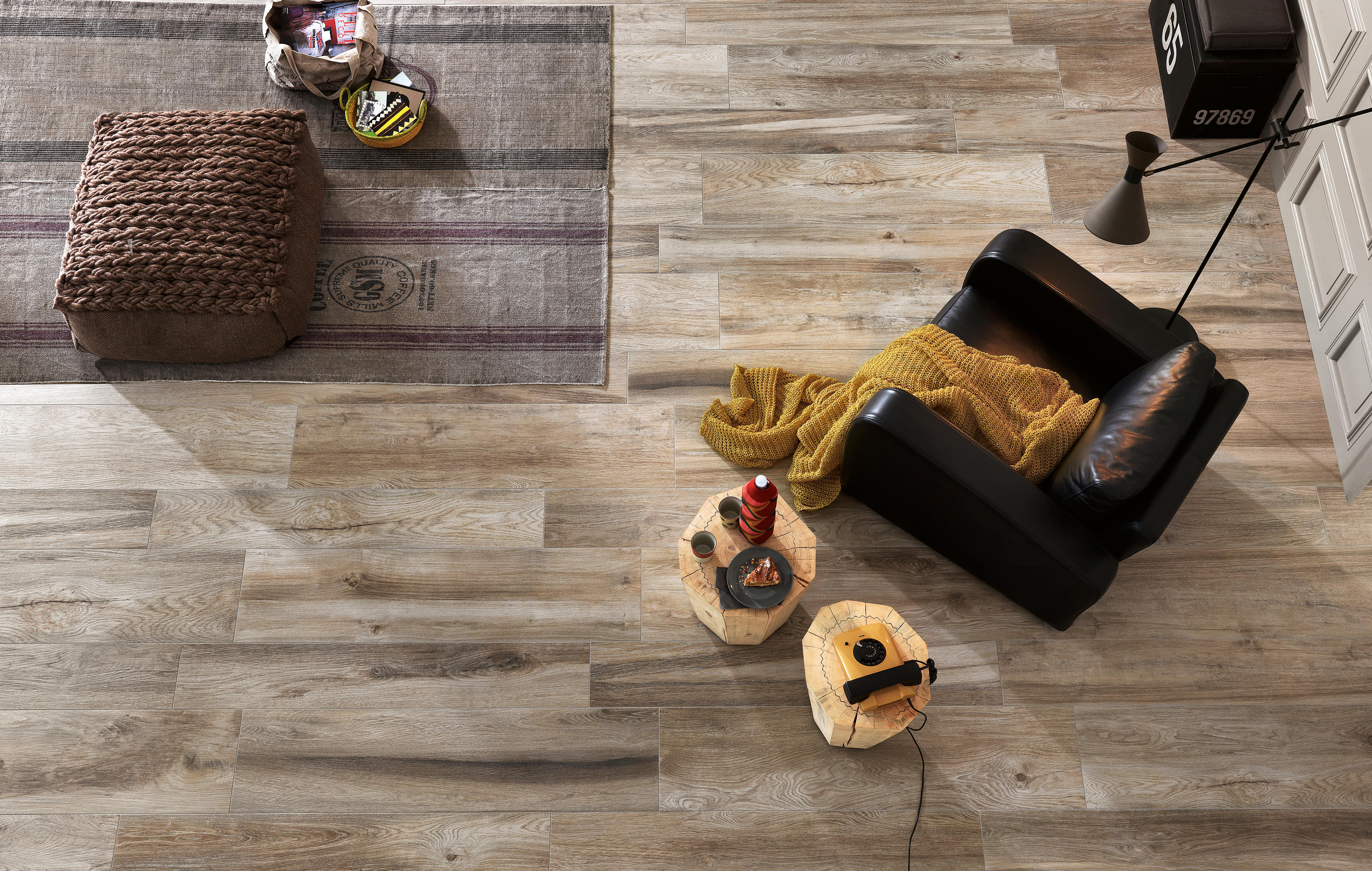 Placă ceramică porțelanată Cognac My Space-Novabell | Edil Italy