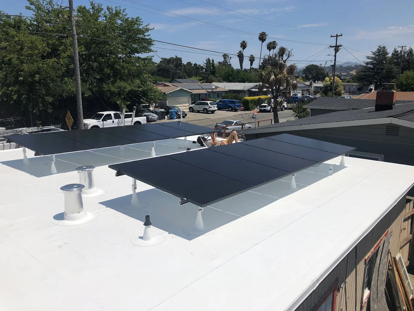 ANR Roofing crew working on a professional roofing project