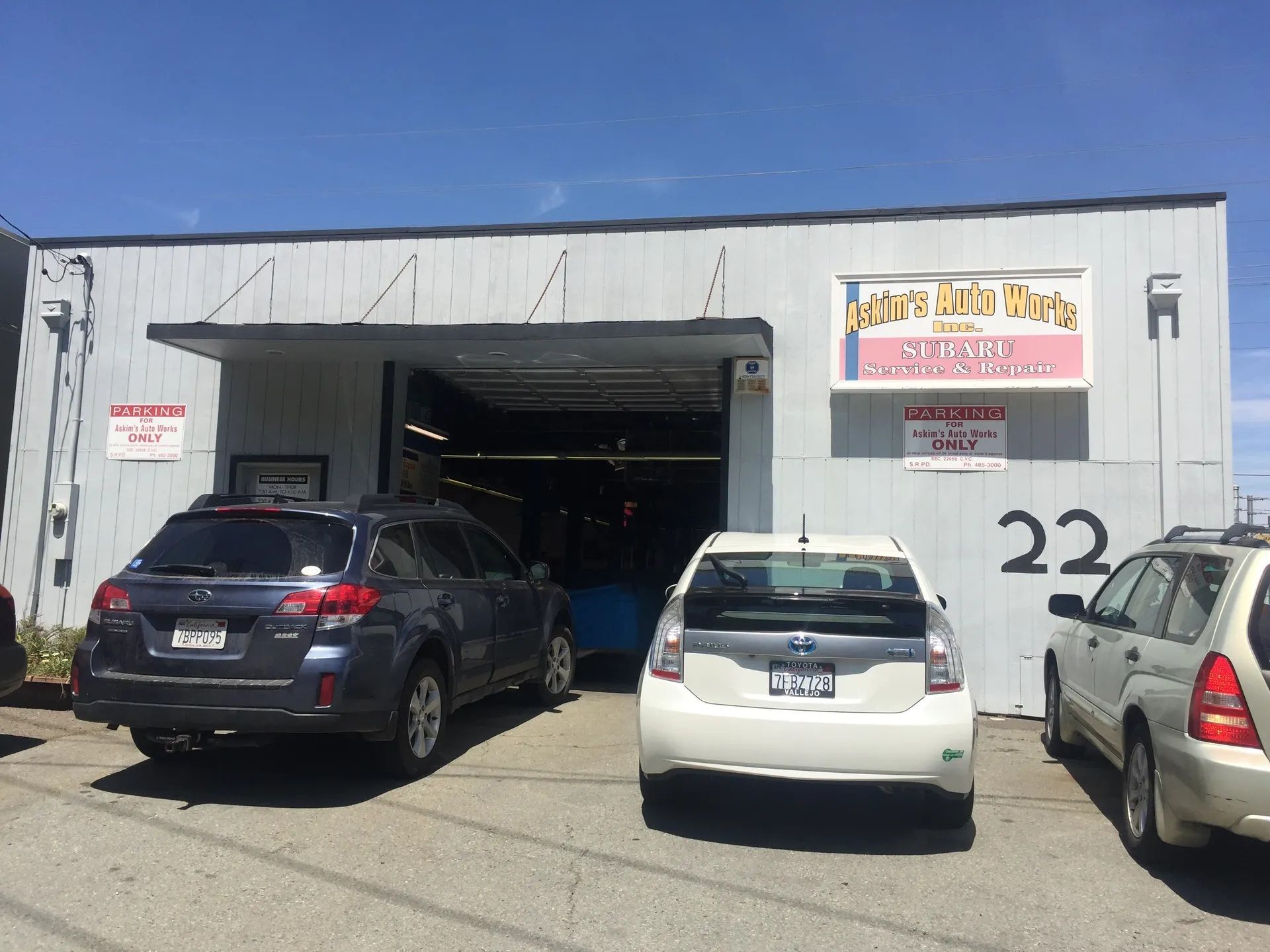 Askim's Auto Works – Shop Exterior