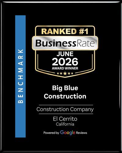 Big Blue Construction completed construction project