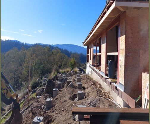 Greenfield Way St Helena hillside construction photo 1