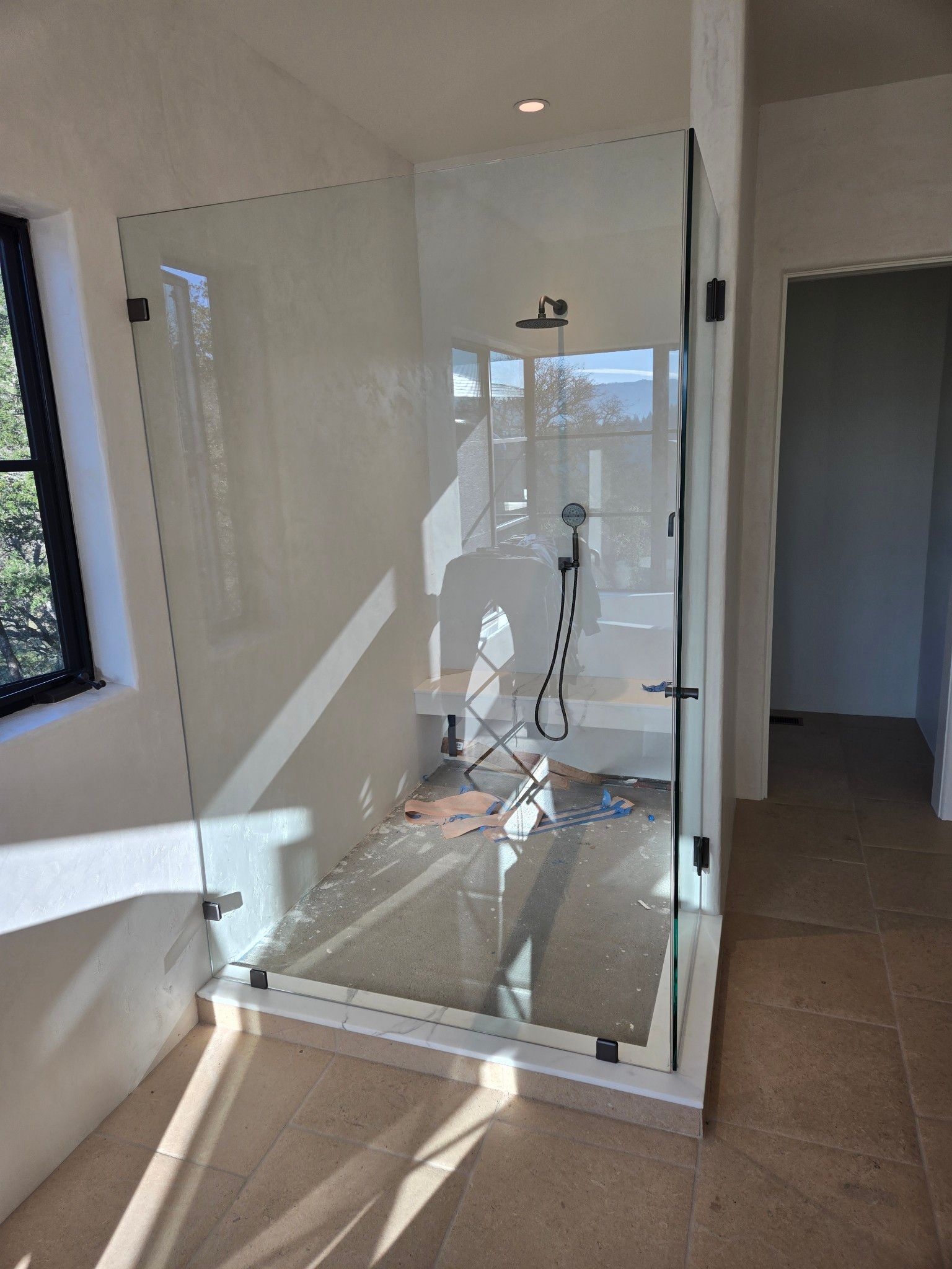 9 Greenfield Way St Helena glass shower with natural lighting