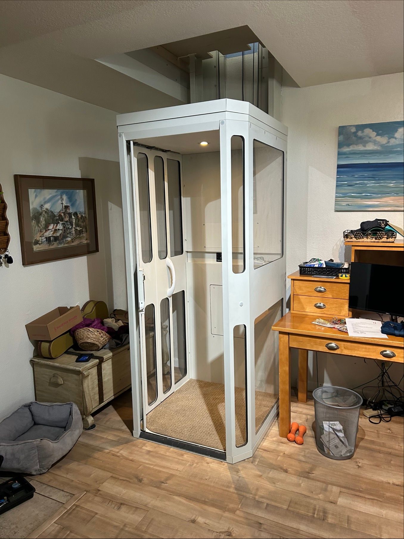 Home lift installation