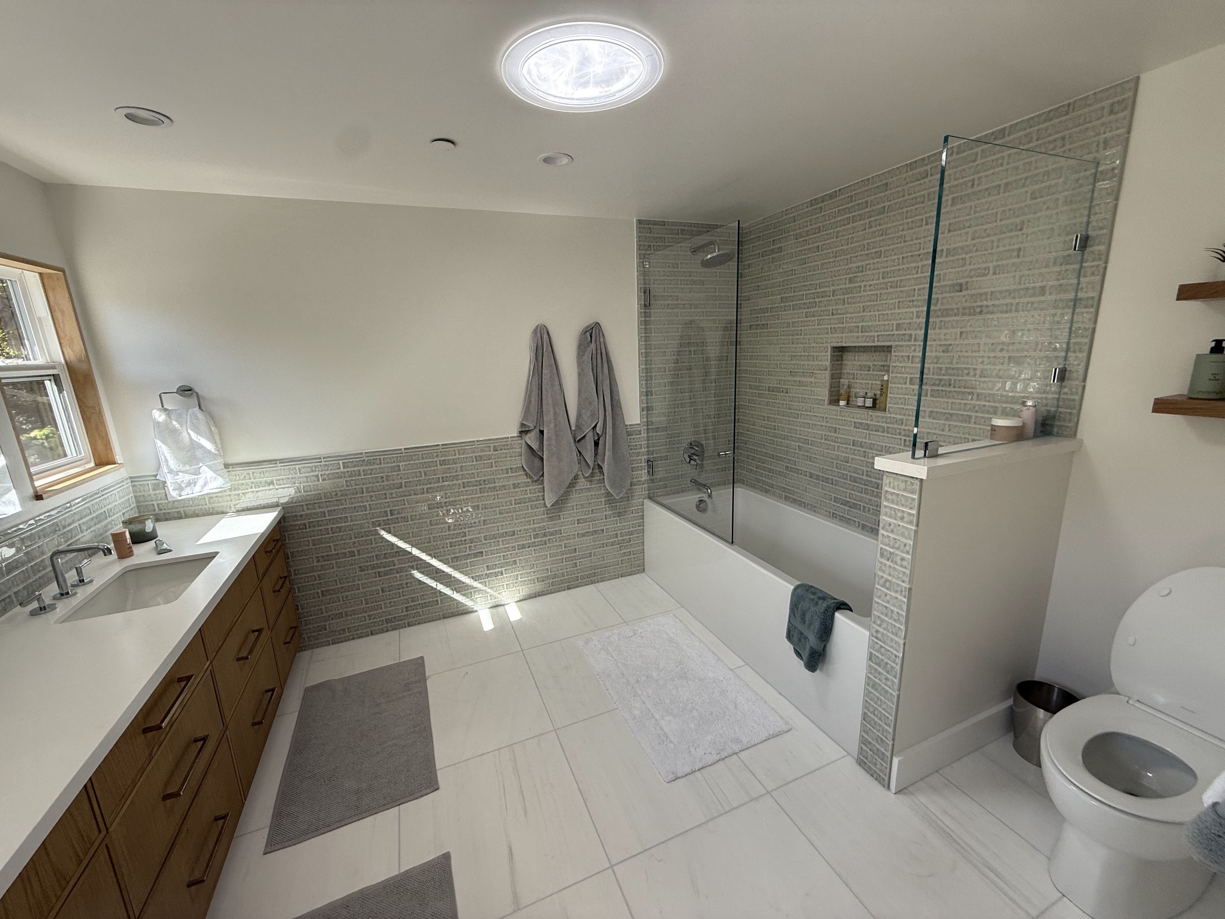 Custom shower tile installation by London Tile Co