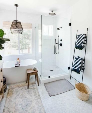 Bathroom remodeling with custom tile and fixtures