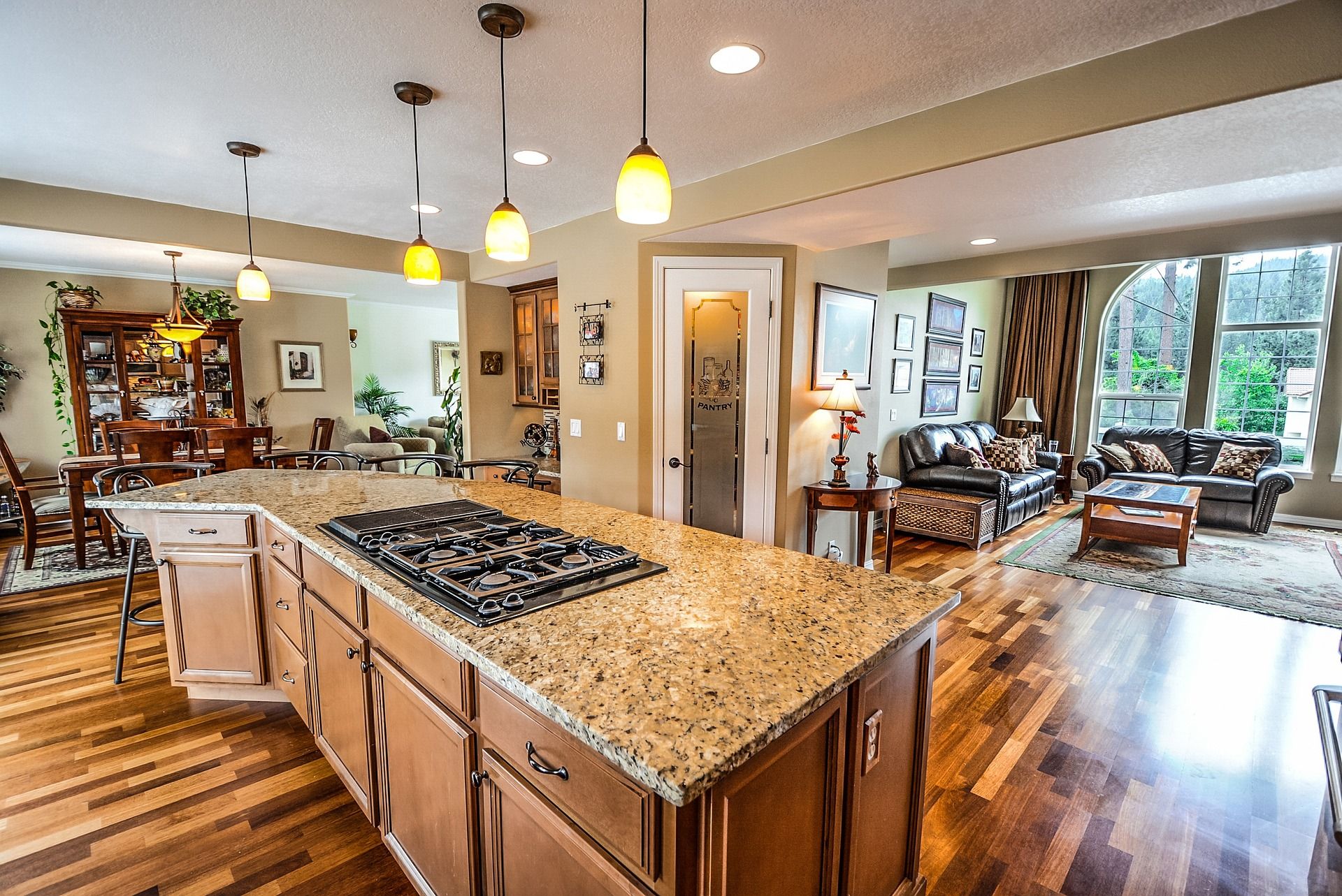Modern kitchen remodeling project by Solid Craft Construction and Painting