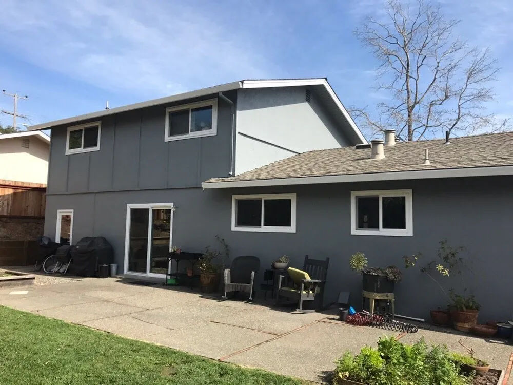 Completed residential exterior painting