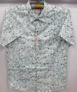 Half Sleeve Shirt White Dot