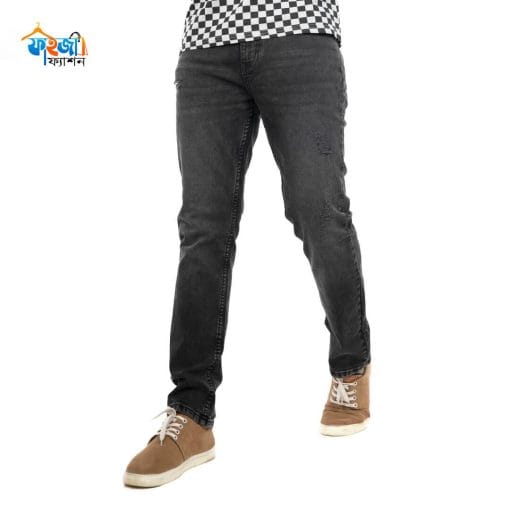 Ripped Black Jeans Pant – Regular Fit