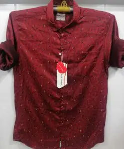 full sleeve shirt-maroon