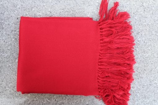 Bright Red Shawl