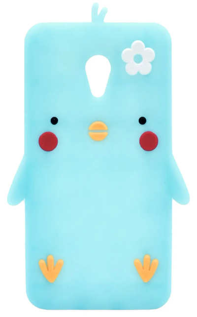 Silicone 3D Animal Meizu M5 / M5 Mini Duck Blue