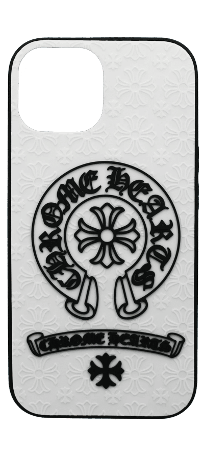 Чохол-накладка Chrome Hearts 3D для iPhone 15 White