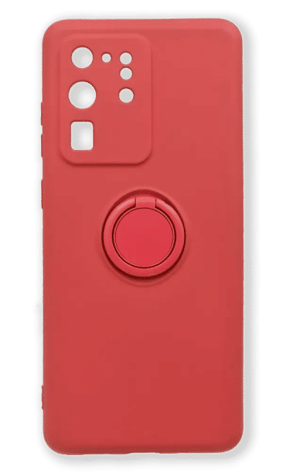 Silicone case Slim + Ring Holder Samsung S20 Ultra SM-G988B Rose Red