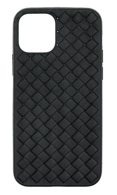Weaving silicone cover for iPhone 12/12 Pro Black