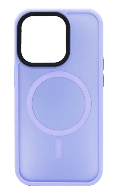 Shadow Matt Metal Buttons Magsafe cover for iPhone 14 Pro Lilac