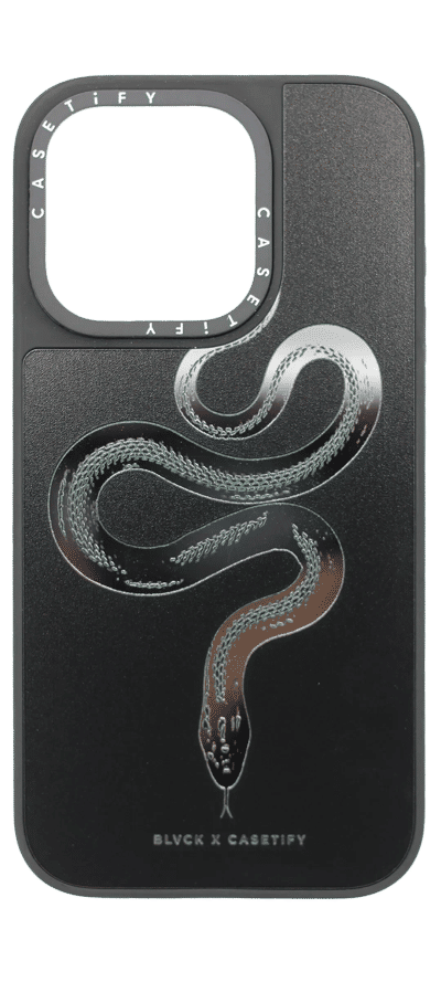 Caseti Mirror Snake Case for iPhone 16 Pro Black